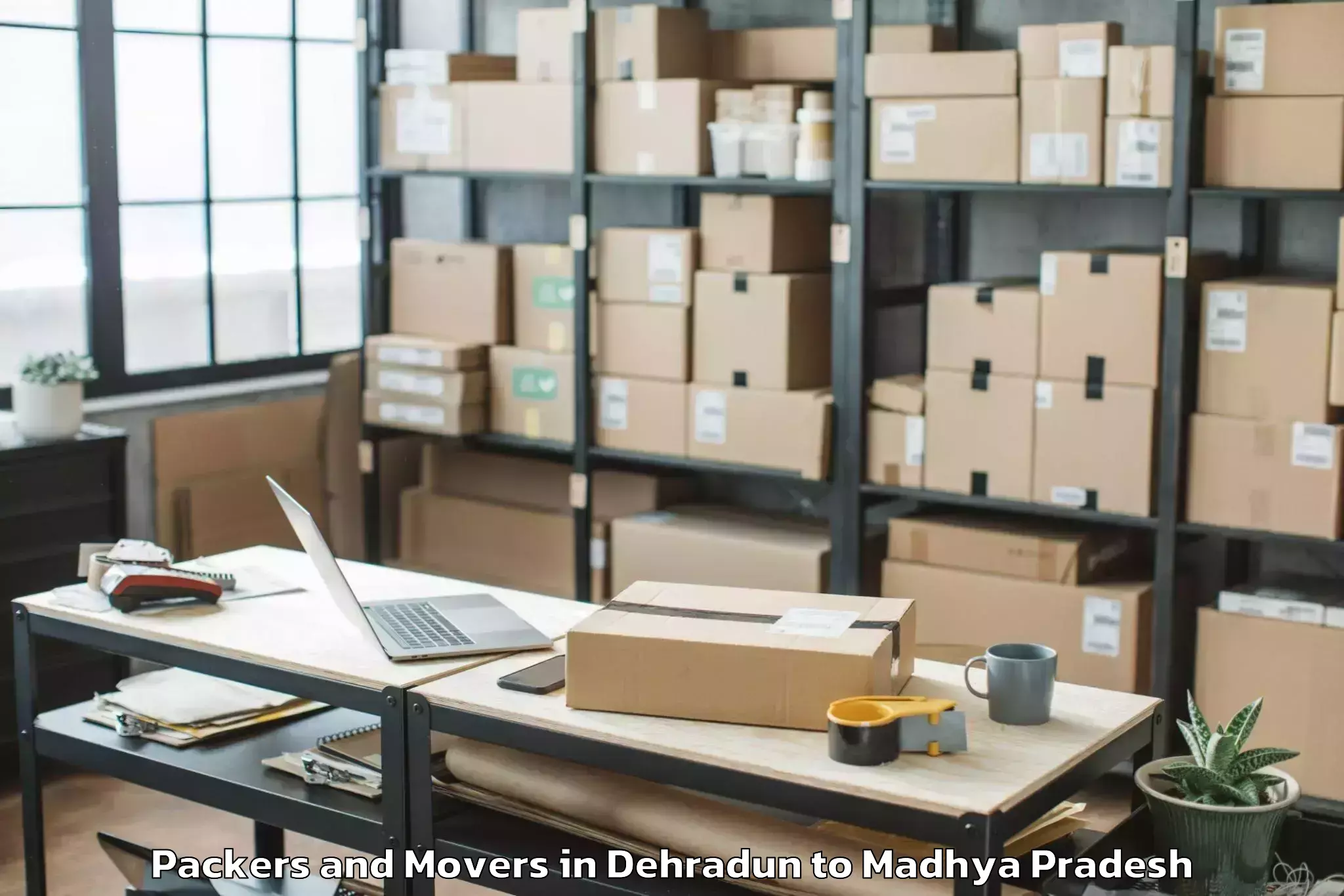 Affordable Dehradun to Maharajpur Packers And Movers